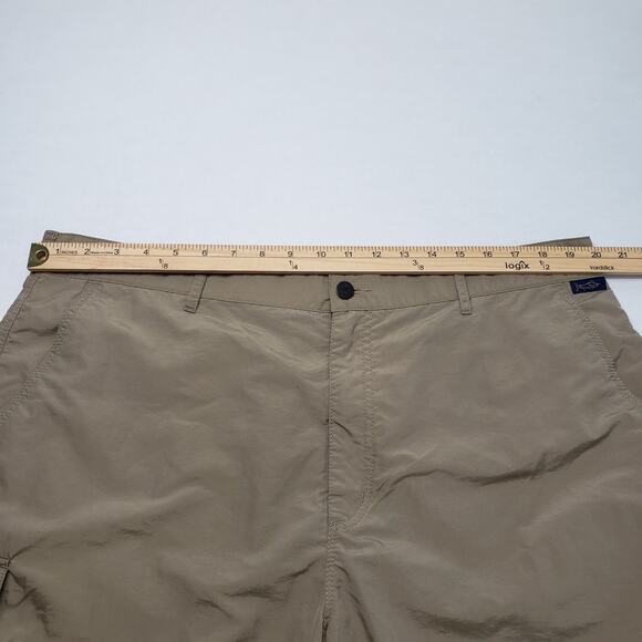 Kahala Hawaiian Shorts Mens XL Brown Cargo Hiking Elastic Waist Outdoors Nylon - Picture 4 of 16